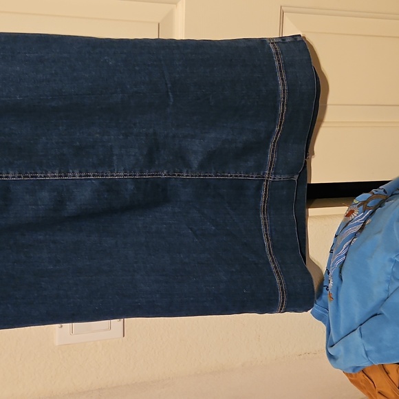 Anthrpologie Women's Blue Denim Dress Sz 1x - Picture 7 of 15